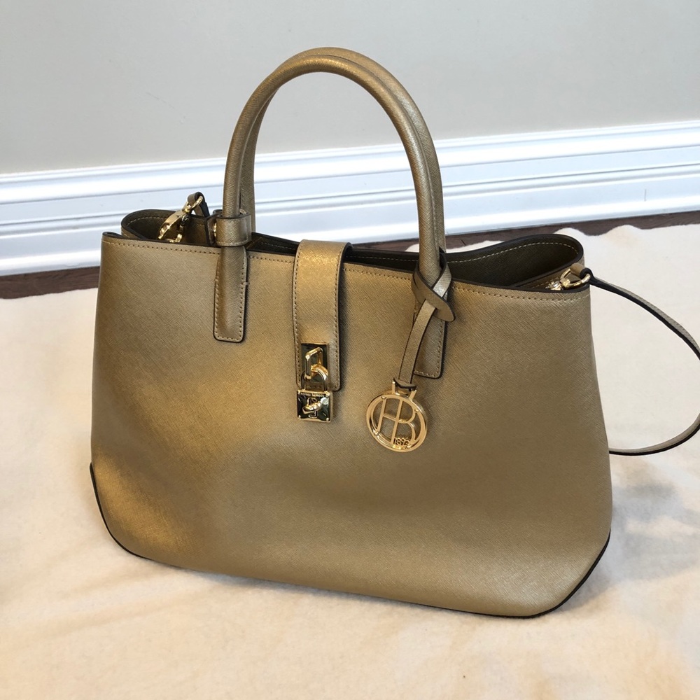 Henri Bendel Gold handbag